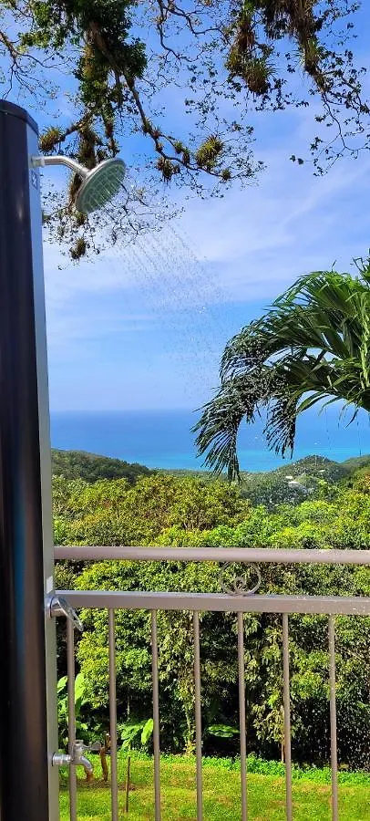 A Perle De Vue - Appartement De Charme Piscine & Spa Avec Vues Mer & Foret Deshaies Guadeloupe